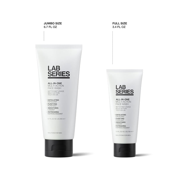 Lab Series All-In-One Multi-Action Face Wash - Men's Face Scrub - Cleanse and Purify Skin - Skin Care for Men
