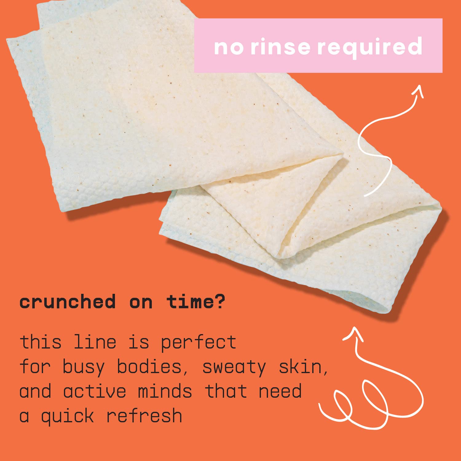 Refresh Line Deodorant Wipes - 15ct Deodorant for Women with Zinc, Probiotics & Prebiotics - Individually Wrapped - Sweat Wipes to Naturally Cleanse Skin & Remove Sweat & Odor