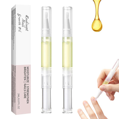 Nail Growth Oil, 2 PCS Cuticle Oil for Nails, Rejuvenation Nail Repair Oil for Moisturize Strengthen