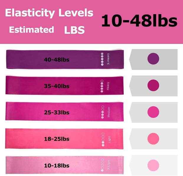 KABCON Pilates Equipment Essentials Set for Women at Home with Complete User Guide,13” Pilates Ring,9.8” Exercise Ball,Elastic Bands,Yoga Socks,Yoga Strap,13-Pcs Starter Workout Set