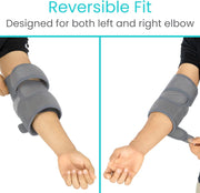 Vive Elbow Brace - Tennis Compression Sleeve - Wrap for Golfers, Bursitis, Left or Right Arm - Tendonitis Support Strap for Golf, Men and Women - Epicondylitis and Sports Recovery