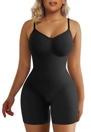 SHAPERX Shapewear for Women Tummy Control Bodysuit Mid Thigh Butt Lifter Body Shaper Shorts