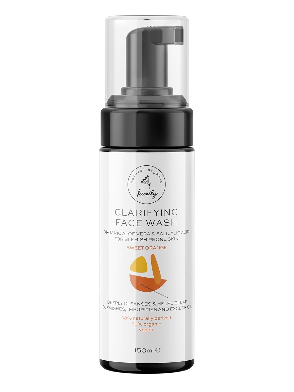 Clarifying Face Wash with Salicylic Acid - Facial Cleanser for Oily, Normal, and Combination Skin - Exfoliating, Pore Minimizing Formula for Teens