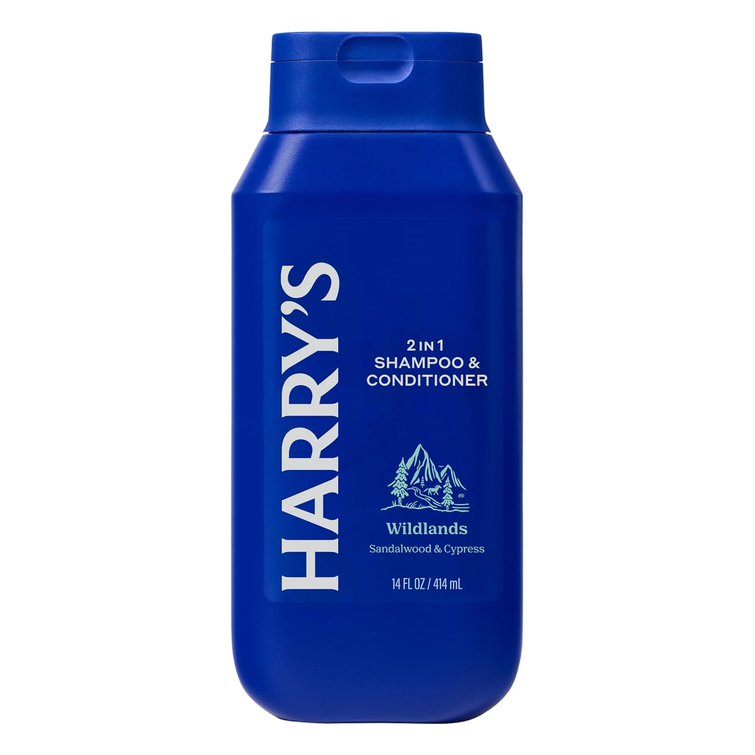 Harry's Men's 2 in 1 Shampoo and Conditioner for All Hair Types - New Wildlands Scent - (3 Pack) 14 fl oz - No Parabens or Sulfates