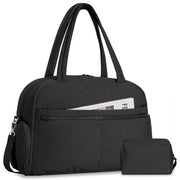 Sports Gym Bag for Women, Travel Duffle Bag with Shoe Compartment & Wet Pocket, Fitness Yoga Bag Weekender Overnight Bag Small