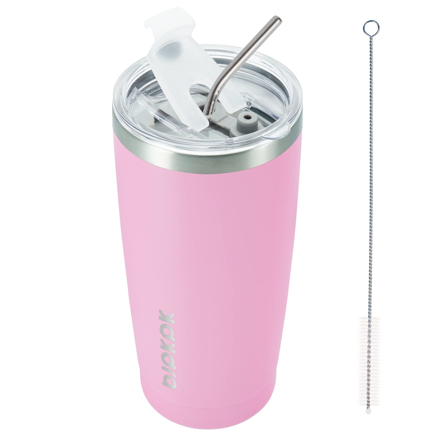 BJPKPK Insulated Stainless Steel Tumbler, Coffee Cup with Lid and Straw, Double Wall Vacuum Travel Mug, Powder Coated Leakproof Tumbler Cup,Oasis