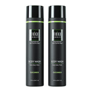 Tiege Hanley Daily Body Wash for Men | Gently Removes Dirt, Sweat and Oil | Cucumber Scent | 10 fluid ounces | Made in the USA | 2 Pack