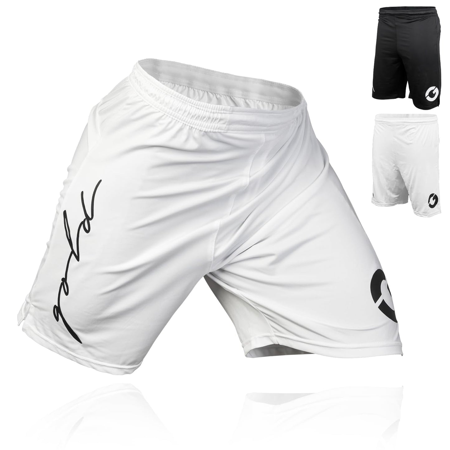 Gold BJJ Jiu Jitsu Shorts - IBJJF Approved No Gi Fight Short - for Grappling, MMA, Wrestling, Muay Thai & Boxing