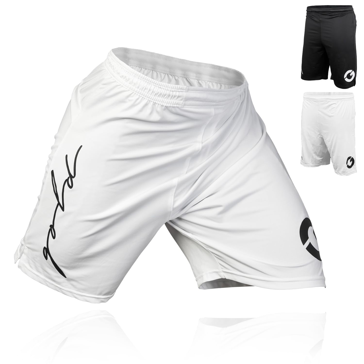 Gold BJJ Jiu Jitsu Shorts - IBJJF Approved No Gi Fight Short - for Grappling, MMA, Wrestling, Muay Thai & Boxing