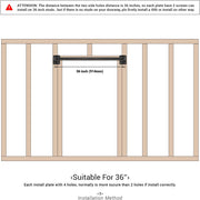 Wall Mounted Doorway Pull Up Bar, Heavy Duty Strength Training Pull-Up Bars for Doorframe, Support Beam or Joist Mount Thick Metal Sturdy Construction Support 500 lbs