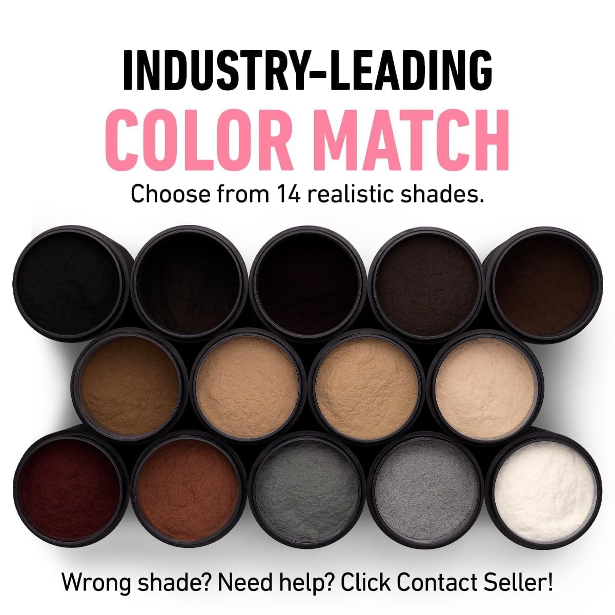 BOLDIFY Hair Fibers (2 x 56g) - Fill In Thinning and Fine Hair for an Instantly Fuller, Thicker Look - 14 Shades for Women & Men - Black