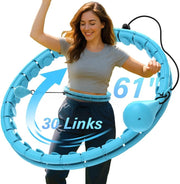 JKSHMYT Infinity Weighted Hula Exercise Hoop, for Adults Women Weight Loss Plus Size, 26/30 Detachable Links