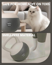 PAETA Soft Kettlebell for Home Fitness – Anti-Slip Grip & Wide Handle Design,Soft Kettlebell set, Gentle Floor-Friendly Impact – 10lbs, 15lbs, 20lbs, for Home Functional Training