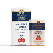 Manuka Health UMF 6+/MGO 115+ Manuka Honey On-The-Go Packets (0.176oz Packets, 12 Count), Superfood, Authentic Raw Honey from New Zealand