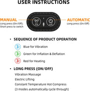 Pillow Traction Massager 2025 New for Neck Hump - 3-in-1 Cervical Neck Pillow with Heat Therapy, Memory Foam for Neck Pain Relief, Ergonomic Massager for Shoulder Back (Gray)