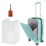 Lightweight Luggage with Spinner Wheels & YKK Zipper, 3-Piece Travel Suitcase ABS+PC Hardshell Luggage Set with TSA Lock, Light Avocado Green (20+24+28 inch)