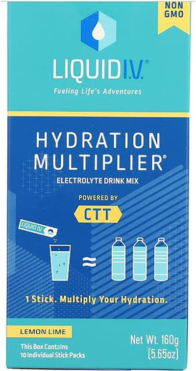 Liquid Iv Hydration Lemon Lime 10 Count 5.65 OZ