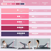 10 Pcs Pilates Equipment Present Pilates Ring Set with Yoga Ring Ball Stretching Strap Risistance Bands Block Gym Bag