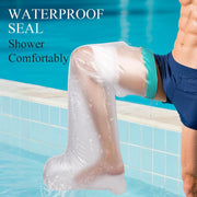Waterproof Leg Cast Cover for Showering, Reusable Shower Sleeve for Lower Leg After Surgery, Watertight Non-Slip Adult Fracture Protector Bag, Water Proof Medical Covers for Calf/Ankle/Wound/Bandages