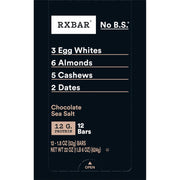 RXBAR Protein Bars, Protein Snack, Snack Bars, Chocolate Sea Salt, 22oz Box (12 Count)