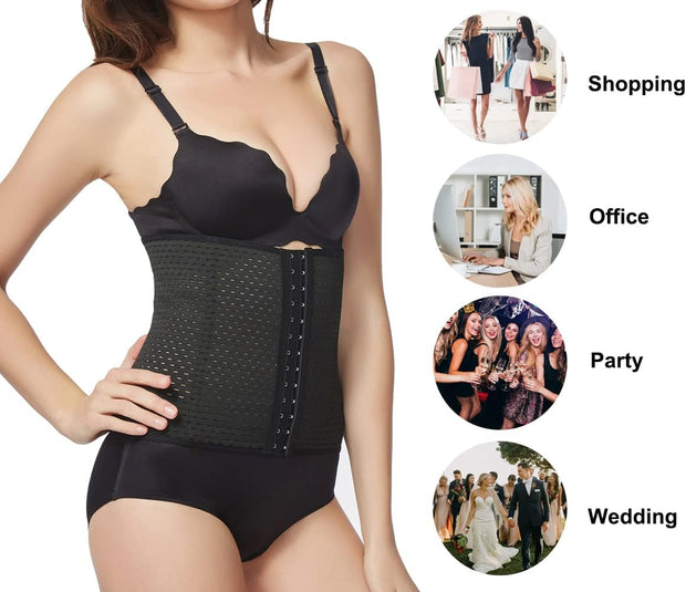KSKshape Waist Trainer Shapewear For Weight loss Tummy Control Body Shaper Breathable Waist Cincher