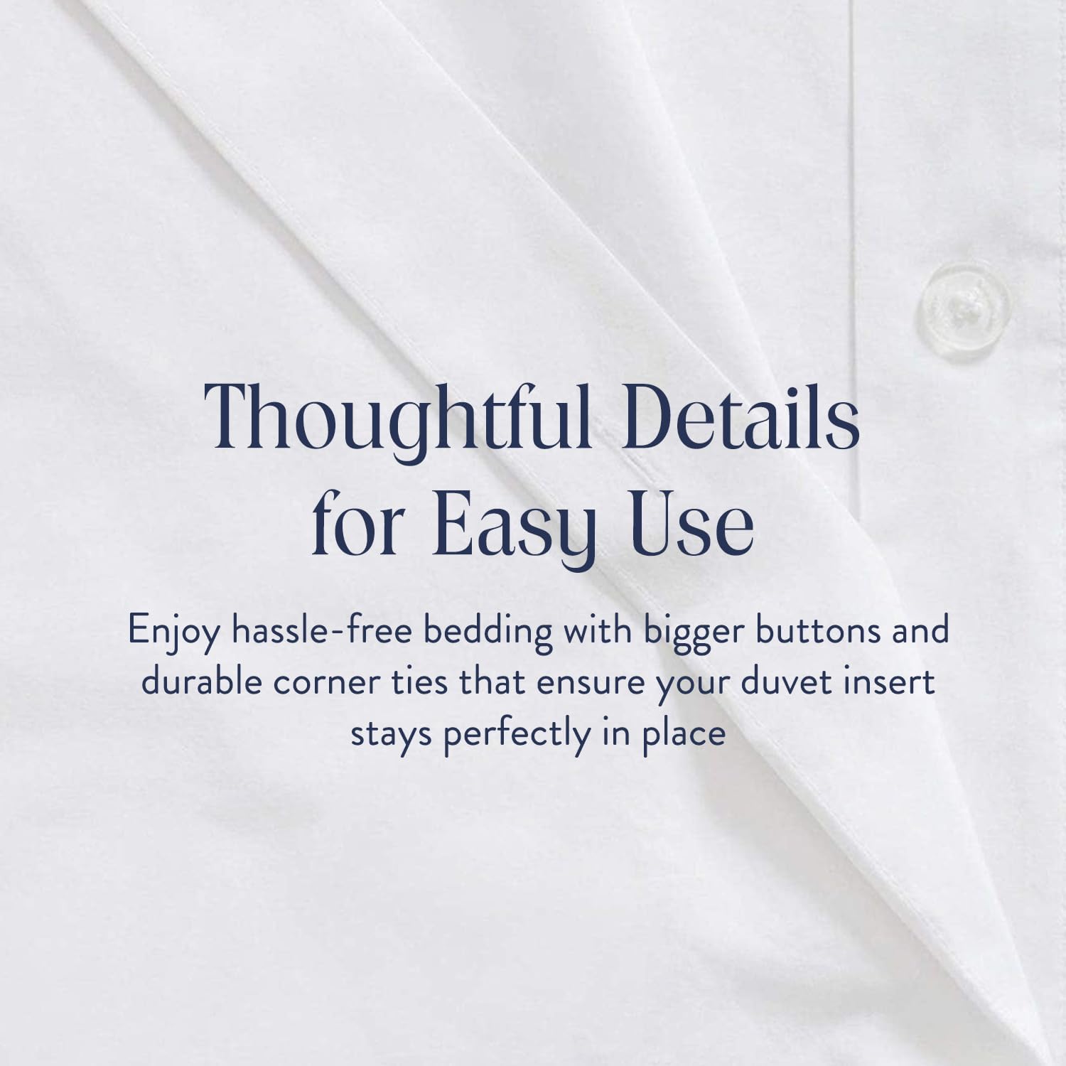 Brooklinen Luxury Sateen Duvet Cover - 100% Cotton, Full/Queen Size in White with Extra-Long Corner Ties and Button Closure | Best Luxury Sheets