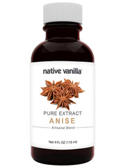 Native Vanilla - Pure Cherry Extract - 4 Fl Oz - Perfect for Cooking, Baking, and Dessert Crafting