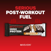 MUSASHI High Protein Bar, 45g Protein, <1g Total Sugars, Dark Chocolate & Salted Caramel, Post Workout and Protein Snack On The Go, 12 Pack of 3.2oz (90g) Bars
