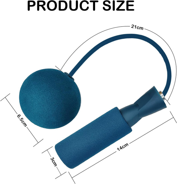 Jump Rope Ropeless Skipping Rope for Fitness Training Exercise, Adjustable Weighted Cordless Jump Rope for Men Women Kids