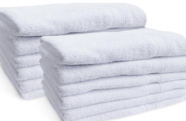 Towels N More 6 Pack 20"X40" Small Light Weight Gym Towels or Can be Used as Kids Bath Towels or Salon Towel, 100% Ring Spun Cotton Loops Sweat Towels Women's Hair Dry Towel