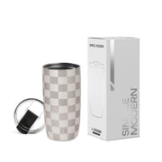 Simple Modern Travel Coffee Mug Tumbler with Flip Lid | Reusable Insulated Stainless Steel Cold Brew Iced Coffee Cup Thermos | Gifts for Women Men Him Her | Voyager Collection | 12oz | Almond Birch