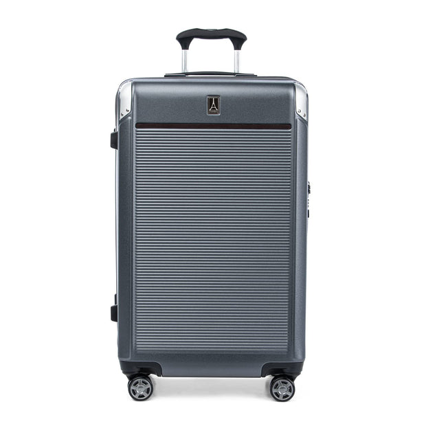 Travelpro Platinum Elite Hardside Expandable Checked Luggage, 8 Wheel Spinner, TSA Lock, Hard Shell Polycarbonate Suitcase, True Navy Blue, Checked Large 28-Inch