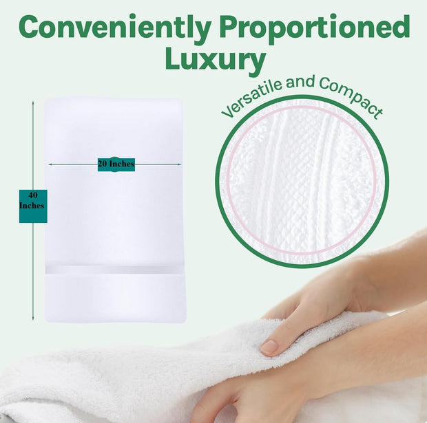 Towels N More 6 Pack 20"X40" Small Light Weight Gym Towels or Can be Used as Kids Bath Towels or Salon Towel, 100% Ring Spun Cotton Loops Sweat Towels Women's Hair Dry Towel