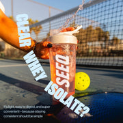 SEEQ Clear Protein Powder - Blue Razz Freeze - 22 Servings - 22g Clear Whey Protein Isolate - Zero Sugar - 0g Lactose - Allergen Friendly - GLP1 Support - Bone Health - Muscle Post Workout Recovery