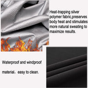 LAZAWG Men Sauna Suit Workout Sweat Jacket Zipper Gym Sauna Shirt Heat Trapping Sweat Top