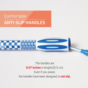 Skipping Jump Rope for Fitness Workout - Light Weight, Adjustable, Tangle Free, Excellent line control for Cardio Boxing, CrossFit, Training Exercise All Ages and Gender ( Special Luxury, KA-220, Made in Korea)