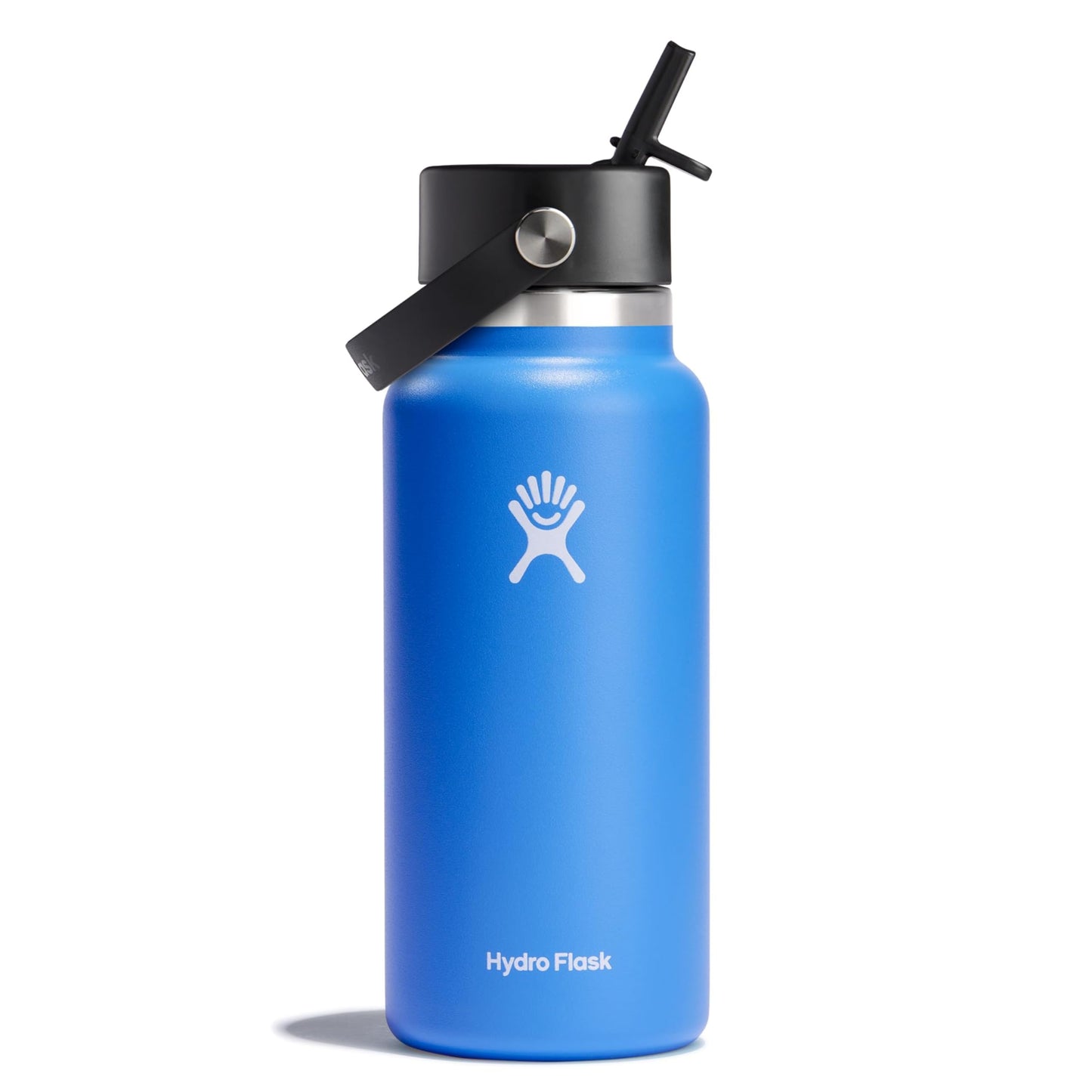 Hydro Flask 32 Oz Wide Flex Straw Cap Bottle - Insulated Stainless Steel - Wide Straw Lid, Non Spill, Leakproof in Jelly Pink