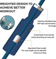 Jump Rope Ropeless Skipping Rope for Fitness Training Exercise, Adjustable Weighted Cordless Jump Rope for Men Women Kids