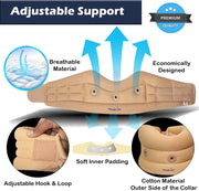 Wonder Care Neck Brace for Sleeping Cervical Collar Adjustable Neck Support Brace Relief Cervical Spine Pressure Ideal for Travel, Office Workers & Neck Injury Recovery, X-Large