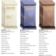 Jacob Bar, Protein Bars, Variety Pack (9 Bars Total) Contains 3 of Each; Chocolate, Vanilla, Berry - 20g Grass-Fed Protein, No Seed Oils, Nothing Artificial