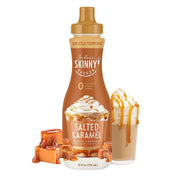 MUTTCHON Caramel and Chocolate Low Calorie Sauce Bundle With (1) Jordans Skinny Sugar Free Salted Caramel Sauce, (1) Dark Chocolate Espresso (Gluten-Free, Keto-Friendly), and a recipe Ideas card