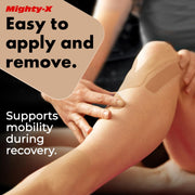 Waterproof Kinesiology Tape - 3 Rolls - Knee Support & Muscle Pain Relief - 16.4 ft Uncut Sports Kinetic Tape for Joint Stability - 50 Instructional Videos