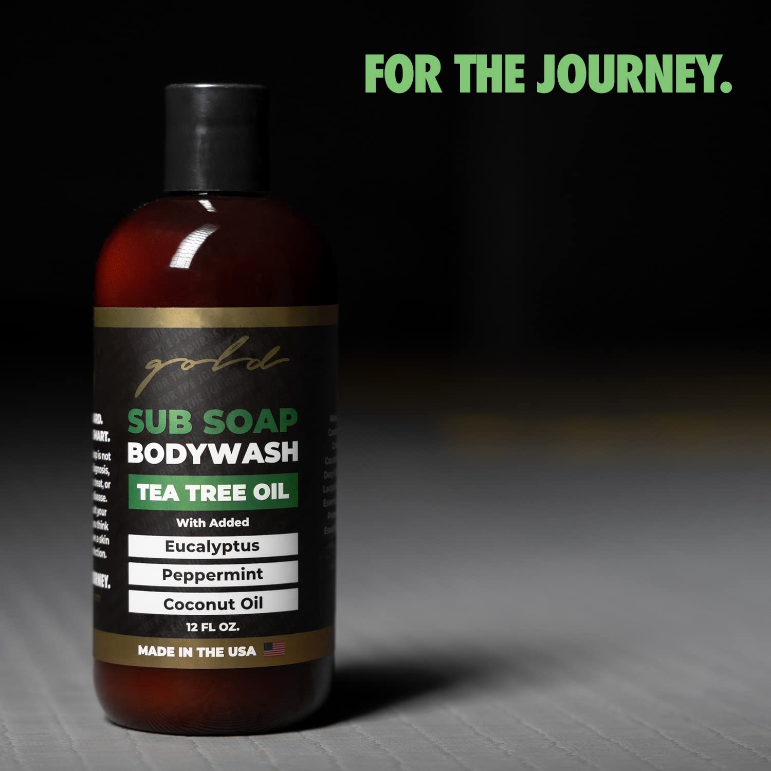 Gold BJJ Submission Soap Body Wash - Shower Gel Packed with Tea Tree Oil for Jiu Jitsu, Wrestling, MMA, and Boxing