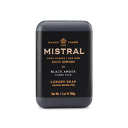 Mistral Cedarwood Marine Luxury Bar Soap for Men | Men’s Natural Soap Bar | Paraben, Phthalates Free | Moisturizing & Triple-Milled Natural Soap for Men - Made in France | Large, 8.8 oz