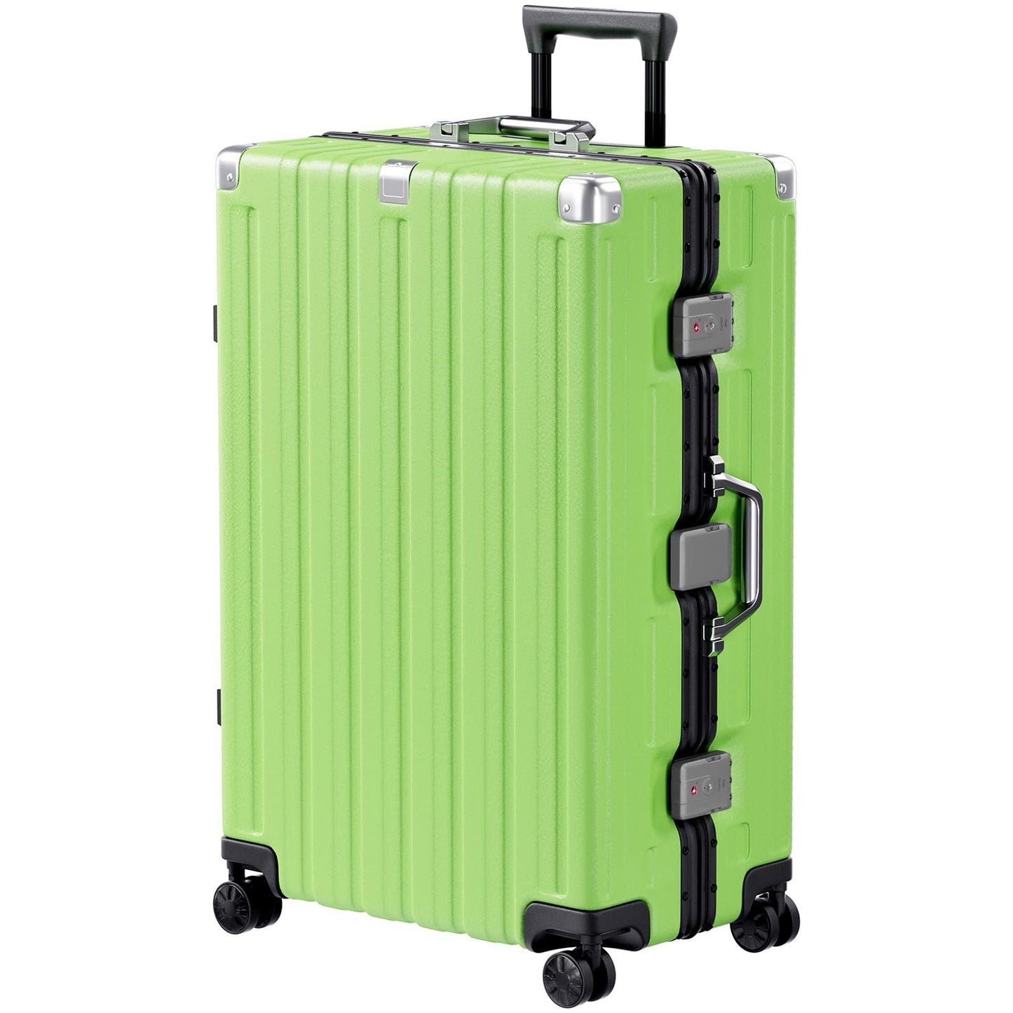 Krute Luggage 28 Inch Checked Suitcase with Spinner Wheels Zipperless Aluminum Frame Luggages TSA Lock No Zipper Hardshell Lightweight PC+ABS Large Suitcases