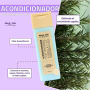 Magic Hair KIT (2 PACK) Shampoo de Cebolla con Aji y Acondicionador de Jengibre y Aji