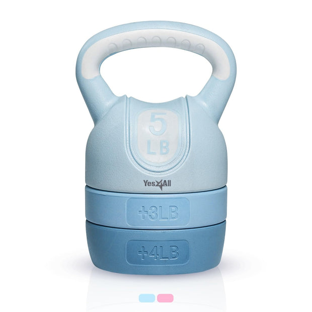 Yes4All Kettlebell Sets - Adjustable Kettlebell Set for Strength Training - Kettlebells Adjustable Weight for Versatile Workouts