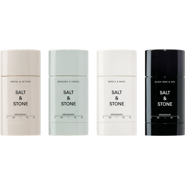 SALT & STONE Aluminum Free Deodorant | Extra Strength 48 Hour Protection for Women & Men | Made with Seaweed Extracts, Shea Butter & Prebiotics (Bergamot & Hinoki)