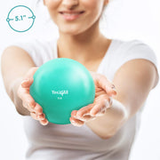Yes4All Weighted Toning Balls for Exercise, Soft Medicine Balls for Exercise, Pilates, Yoga, Balance, Flexibility, 2-10lbs