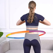 Weighted Exercise Hoop for Adults, 2.2lb&2.8lb Adjustable Fitness Hoop, 8 Detachable Hoop Sections with Jump Rope & Storage Bag, Home Gym Workout